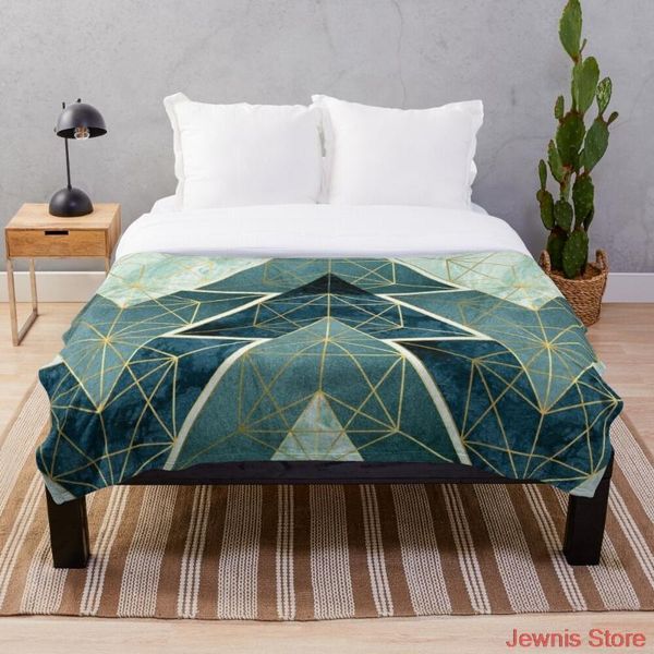 

blankets geometric excellence in teal throw blanket flannel sherpa bedspread bedding sofa picnic fur soft