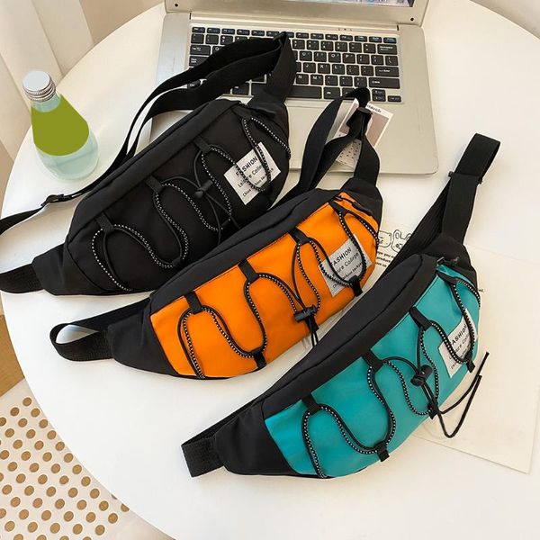 

waist bags fashion women's bag sports packs street hit color oxford cloth crossbody casual ladies large capacity shopper handbags