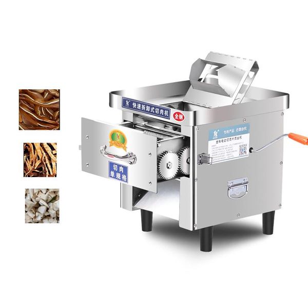 

deskmeat cutter machine electric manual dual-use pull-out blade shred slicer dicing commercial grinders