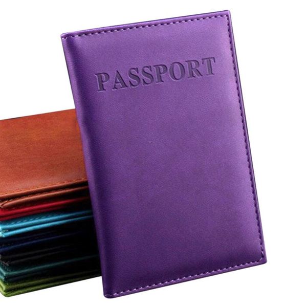 

card holders women men passport holder immitation leather travel cover case, Brown;gray