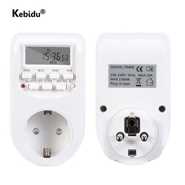 

smart power plugs digital timer socket switch eu plug energy saving 230v ac adjustable programmable setting of clock/on/off time
