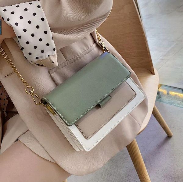 Hbp Mini Couro Crossbody Bags para Mulheres 2021 Corrente Verde Ombro Simples Lady Travel Bolsas e Bolsas Cross Body Bag