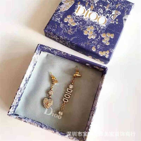 

75% off outlet online family asymmetric four letter earrings, Silver