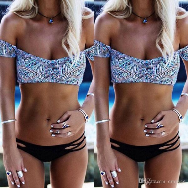 

women's swimwear new brand bikinis women biquinis striped floral bottom swimsuit low waist brazilian biquini price 508a, White;black