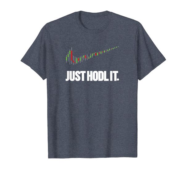 

just hodl it crypto trading t-shirt, White;black