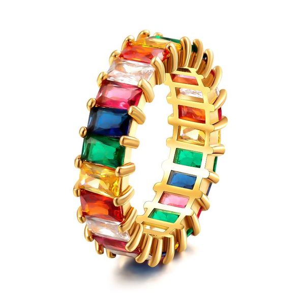 

wedding rings classic silver color zircon crystal lover engagement for women female fashion bridal party friend birthday gift jewelry, Slivery;golden