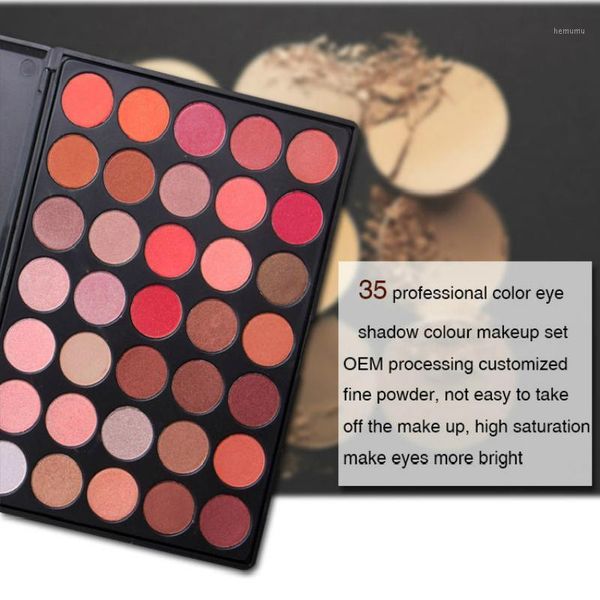 

35 color eyeshadow palette makeup cosmetic matte and shimmer eye shadow 24sets1
