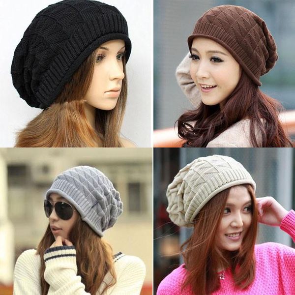 

party masks beanie autumn winter wool soft skullies 1pc fashion women lady girls triangle diamond warm knitted hats capy423