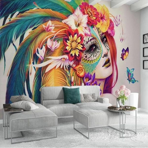 

wallpapers custom 3d wallpaper creative hand painted colorful butterfly beauty art painting living room bedroom study decor waterproof