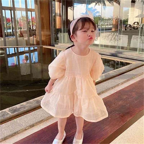 

summer arrival girls fashon cotton dress kids princess es 210528, Red;yellow