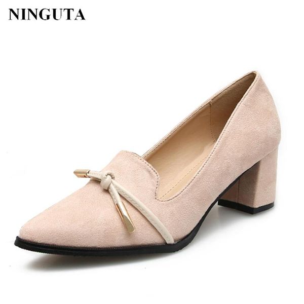 

elegant bow pumps ladies heels shoes fashion women dress, Black