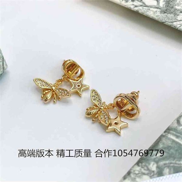 

special offer 2021 luxury designer jewelry / autumn and bee little star letter earrings for women's simple fashion personality versatil, Silver