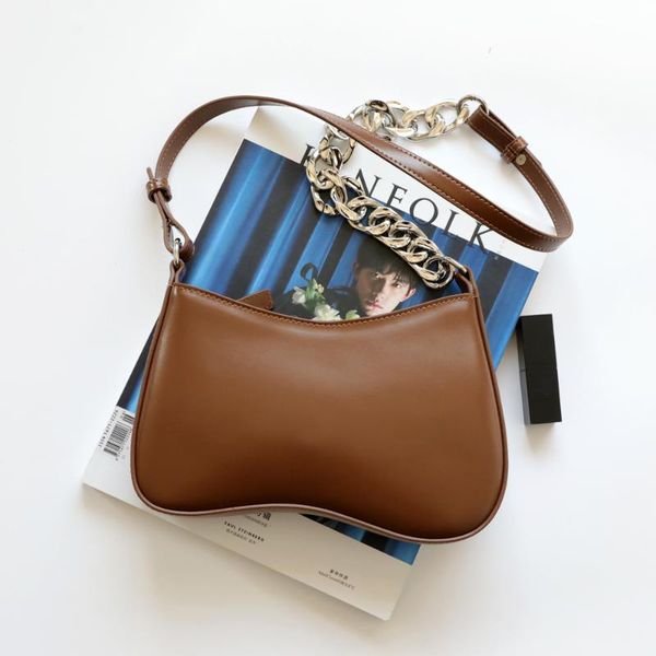 

design small square leather crossbody bag exquisite female retro underarm for woman evening bags