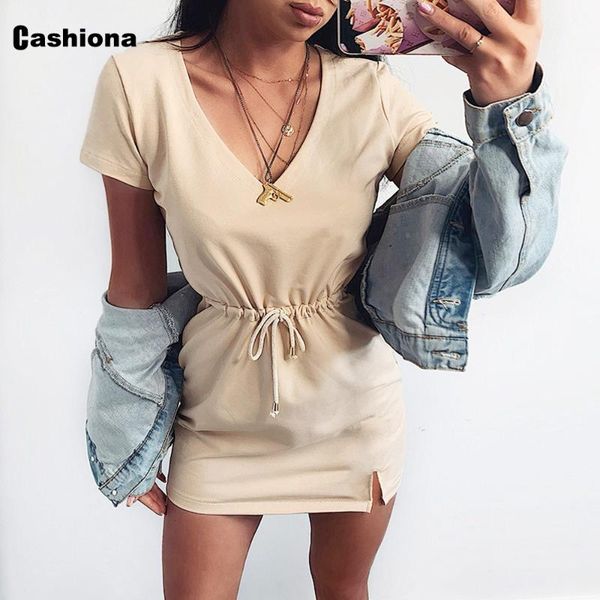 

cashiona khaki red mini short dress patchwork sashes party dresses femme vintage a-line leisure womens clothing 2021 casual, Black;gray