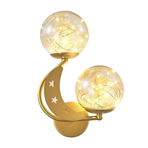 

wall lamp 1pc bedroom creative corridor light modern fashion golden