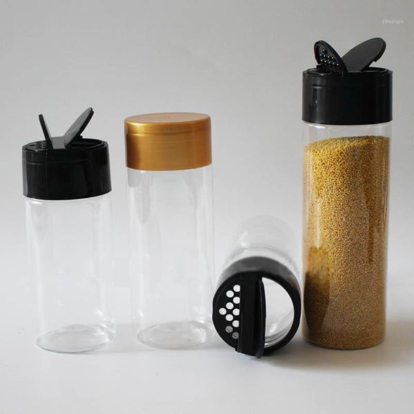 

storage bottles & jars 10pcs spice butterfly lid seasoning bottle transparent chicken powder salt pepper paprika kitchen tool