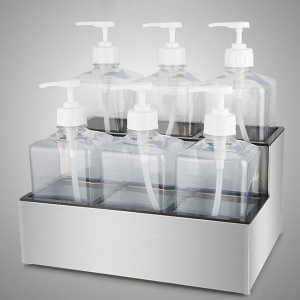 

stainless steel sugar pressure bottle holder jam fixed shelf syrup wine storage rack stand display shelving kitchen & organization