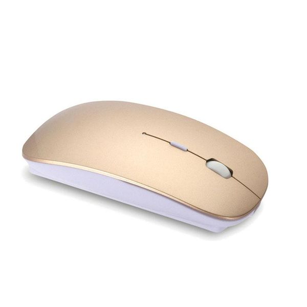

mice ultra-thin silent wireless mouse bluetooth usb computer rechargeable ergonomic for pc lapnotebook