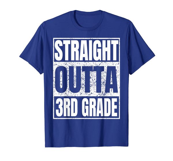 

straight outta 3rd grade tshirt graduation 2019 gifts, White;black