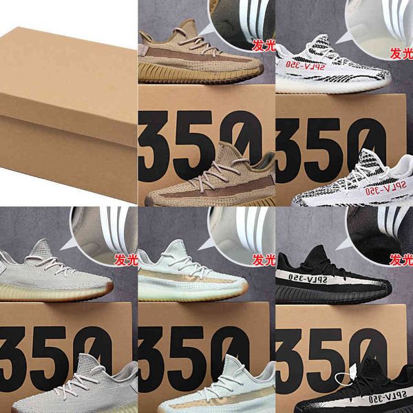 

2021 new fashion boost shoes 350 v2 sneakers women men 35-45 running blackmdko