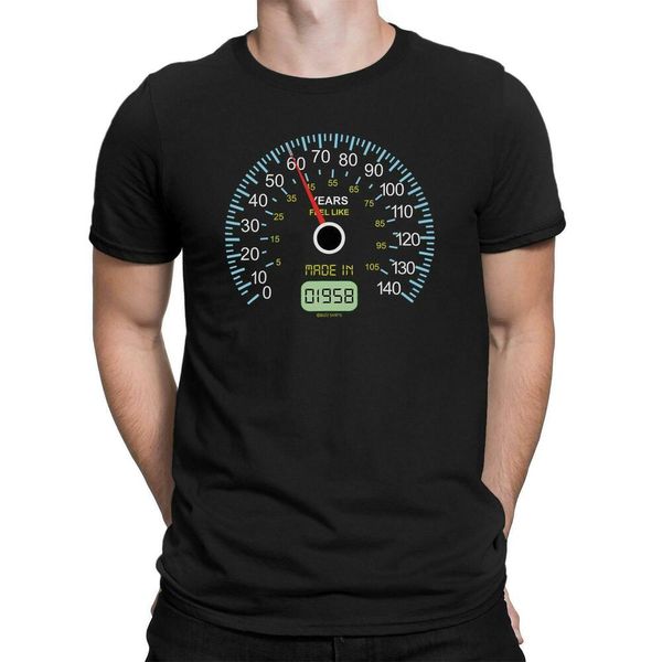 

speedometer 1961 60th birthday t-shirt size s-5xl, White;black