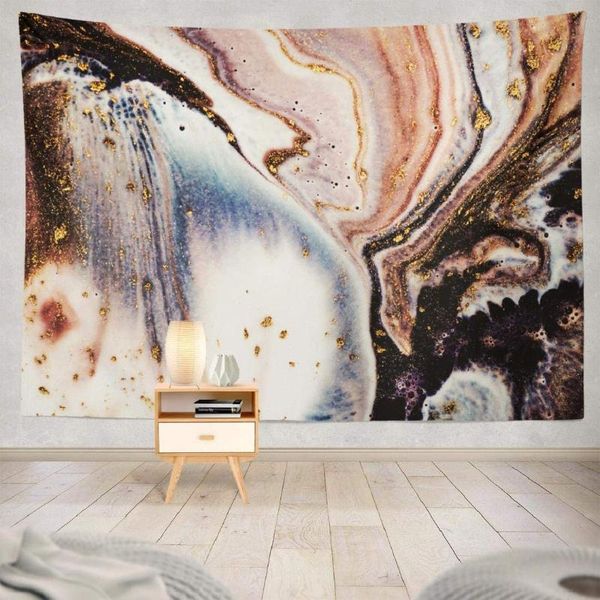 

tapestries contemporary art gold peach and violet with wall hanging tapestry
