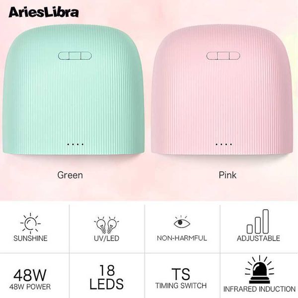 

arieslibra 48w uv led nail lamp candy color 18 leds fast builder drying tools for gel polish diy manicure tool1