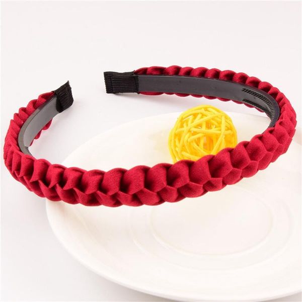 

hair accessories original thin weaving hairbands braided silid flower headband hoop cute bands bezel shiny headdress
