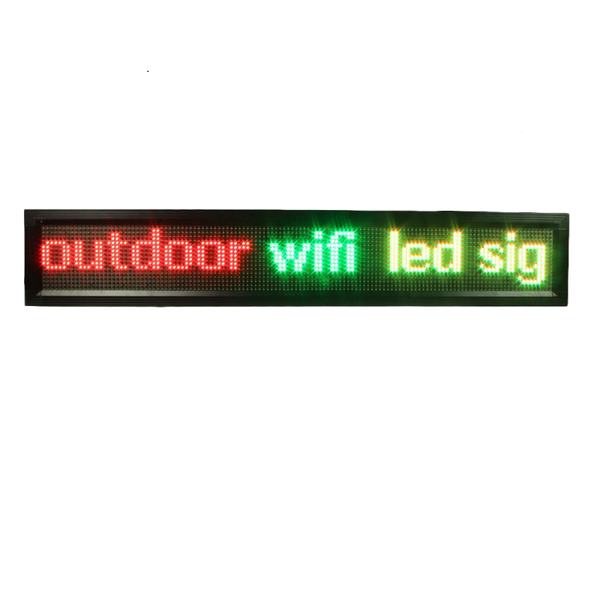 

outdoor dip / smd 16x192dots 4scan dual color 201x25x9cm led scrolling text signboard 1r1g display screen