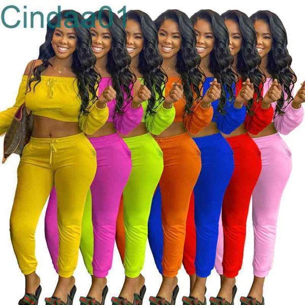 

women tracksuits designer two piece set long sleeve vest pleated pants suit club ladies casual solid color trousers outfits 7 colours, Gray