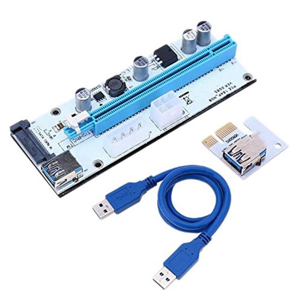 

pack ver008s riser card 1x to 16x adapter pcie pci-e pci express usb 3.0 cable for mining btc miner computer cables & connectors