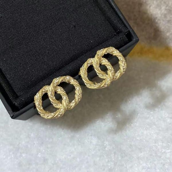 

fashion luxury brand designer pearl gem color women's earrings party wedding couple gift jewelry 1155, Golden;silver