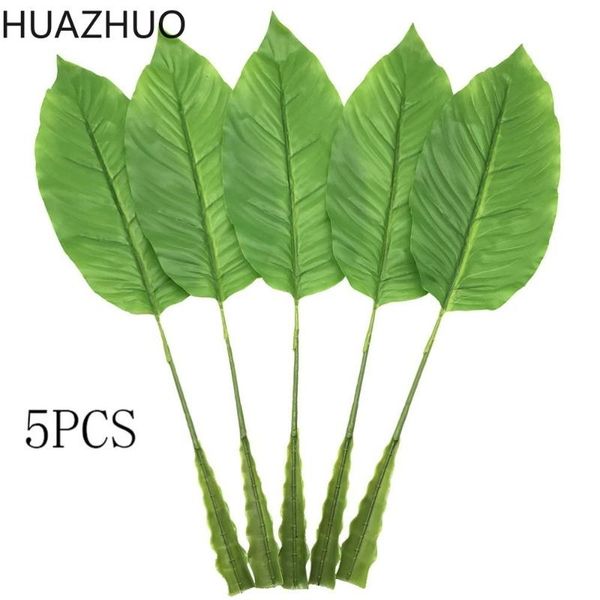

decorative flowers & wreaths 5pcs 61cm leaves artificial plants simulation leaf tropical palm home garden po props