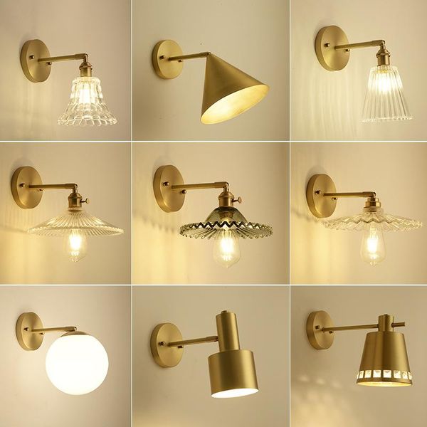 

wall lamp vintage crystal living room dining bedroom luminaria de parede monkey