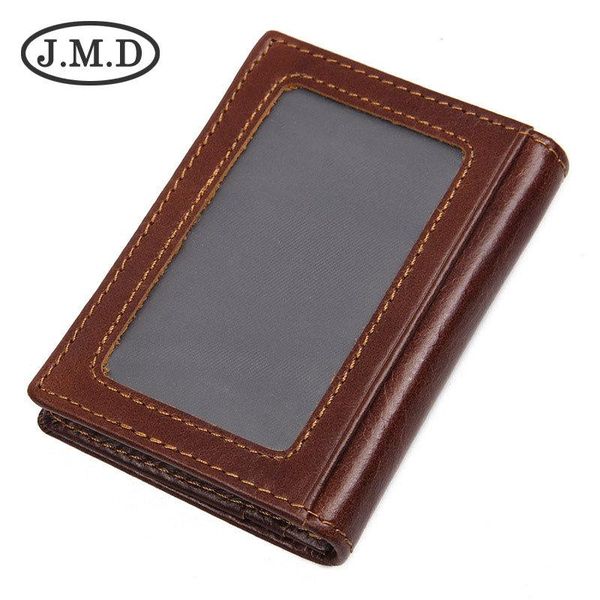 

card holders j.m.d 100% real cow leather pack vintage mini, Brown;gray
