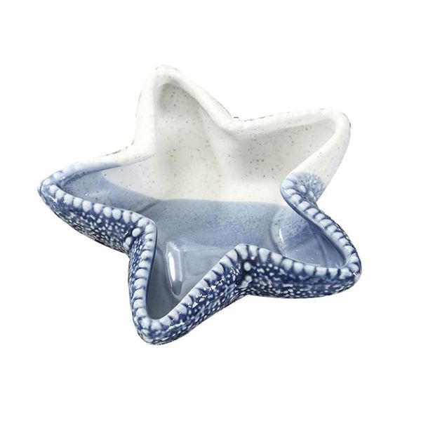 

soap dishes 1pc beautiful sea star plate multifunctional storage home decor (blue)