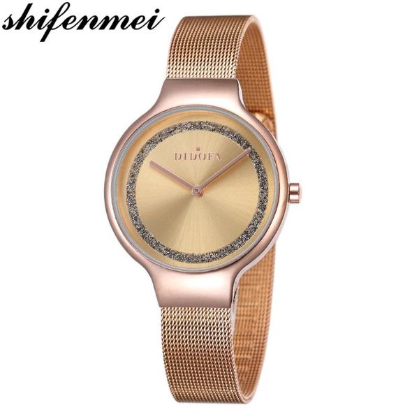 

wristwatches shifenmei woman watch 2021 fashion quartz ladies waterproof dress wristwatch simple girl clock zegarek damski, Slivery;brown
