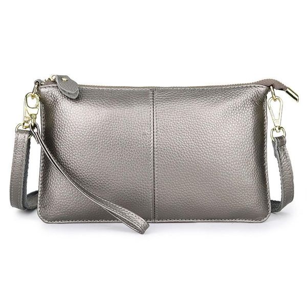 

evening bags small crossbody shoulder women multi-functional cell phone pocket card purse solid colour soft leather handbag