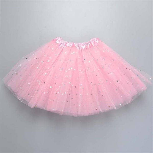 

lovely fluffy soft tulle women skirts baby kids dance tutu girl sequin 3 layers toddler pettiskirt children skirt, Blue
