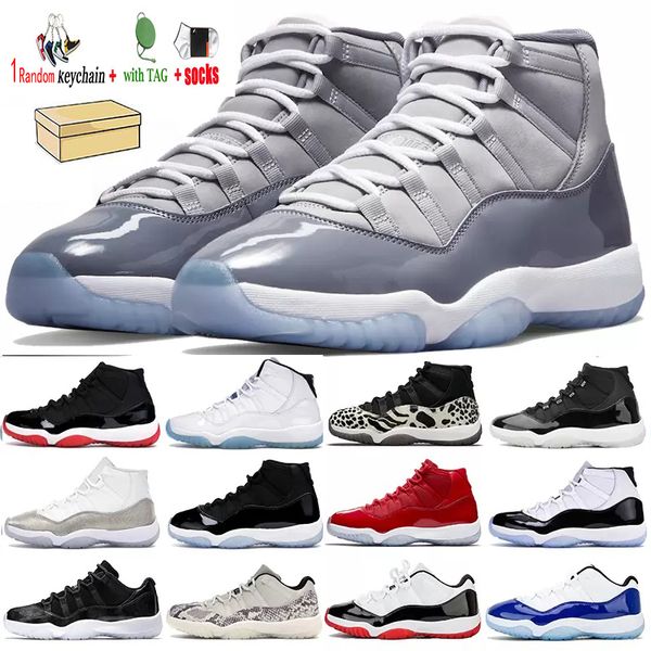 New Jumpman 11 Men t￪nis de basquete feminino 11s 25ﾺ Torno de P￡scoa Prain criado Concord Midnight Navy Jubileu Cool Crey T￪nis t￪nis ao ar livre