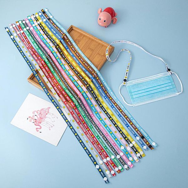 

party masks face mask lanyard handy convenient safe facemask rest&ear holder rope hanging neck protection halter ropes cover