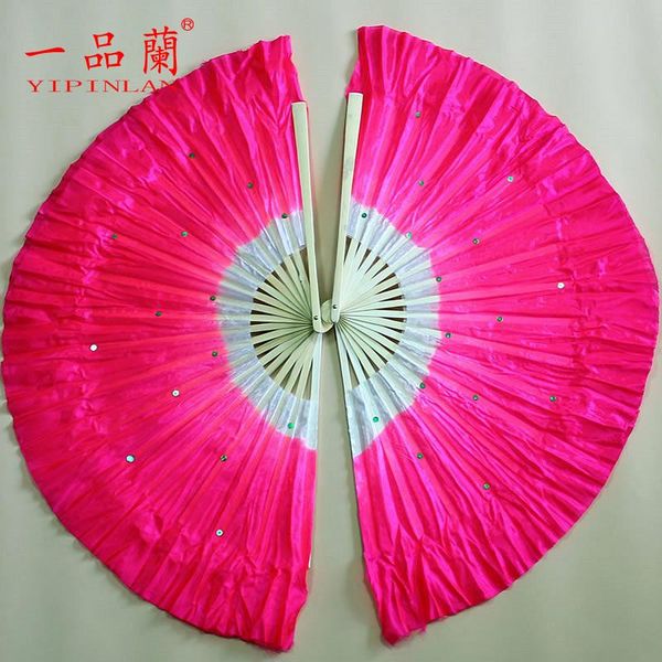 

other home decor fan folding double sided dance yangko performance props square bamboo handle color