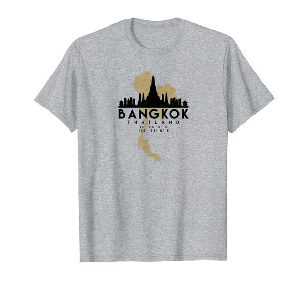 

thailand bangkok travel t-shirt for holiday, White;black