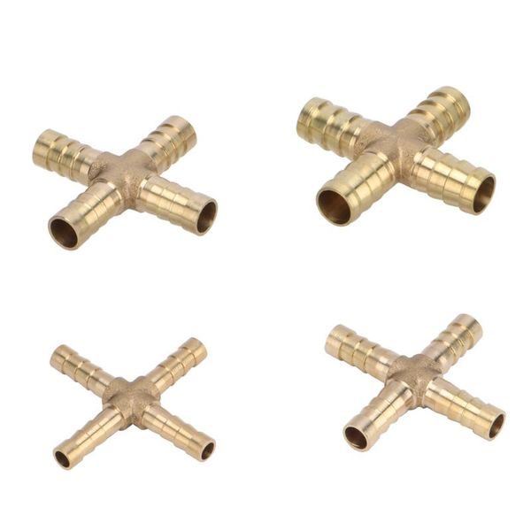 

watering equipments 6mm 8mm 10mm 12mm hose barb brass hosetail straight elbow cross 4 way fitting splitter connector home garde
