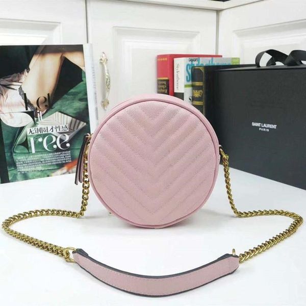 

shoulder bag circular designer handbags crossbody ladies high-quality real leather brown travel purse super large capacity plain letter size
