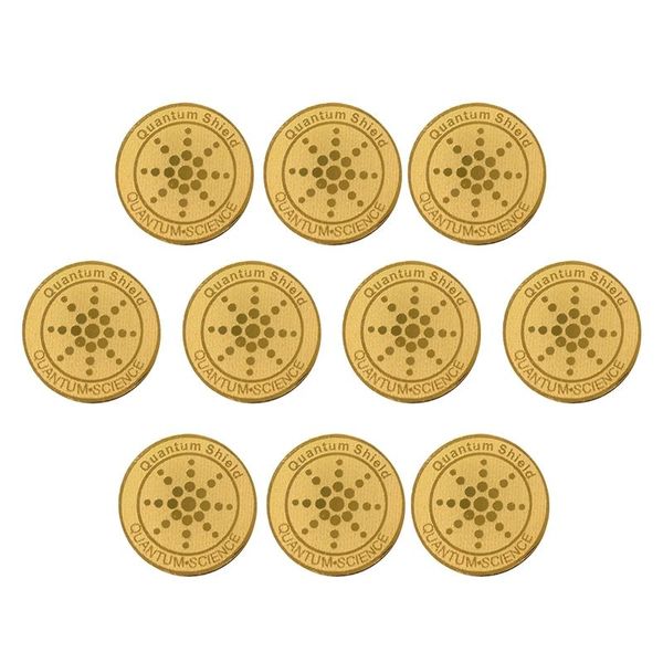 

10pcs energy anti radiation shield emf protection mobile cell phone stickers emr 1xcb mounts & holders
