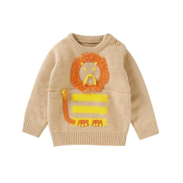 

pullover baby sweaters knitted born infant boys girls knitwear pullovers autumn winter casual toddler children's jumpers clothes 0-18m, Blue