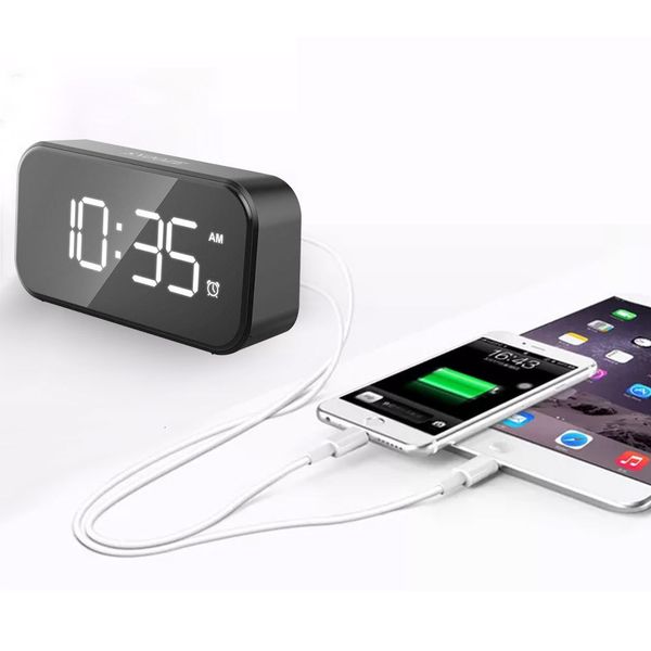 

creative led private model mirror dkwith usb electronic alarm clock
