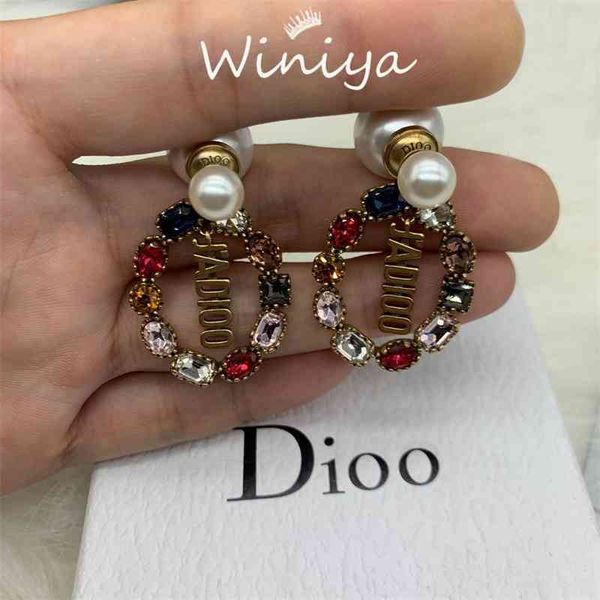 

75%off outlet onlines925 silver needle family pearl colored earrings