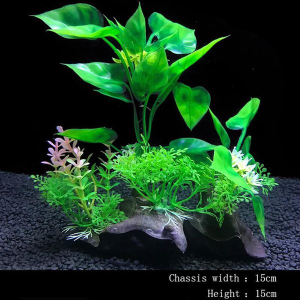 

decorations artificial water plant aquarium decor plastic plants landscape fish tank accessories aquatic grass flower ornament decoration